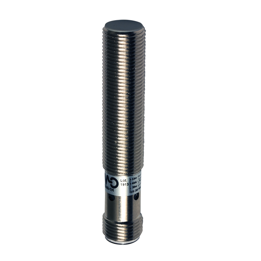 Sensor Indutivo AM1/AN-1H Datasensing M12 Faceado Sn 2mm NPN NO Conector M12
